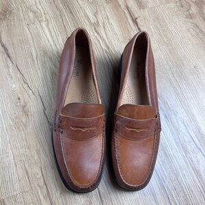 Bass Weejuns Katherine II Penny Loafers Brown Leather Women’s 10 NEW